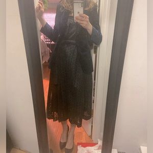 Cacharel Eyelet Strapless Dress Size 6